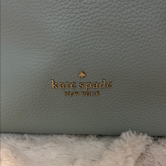 Kate Spade Blue Leather Shoulder Bag with Silver Hardware - Picture 2 of 16